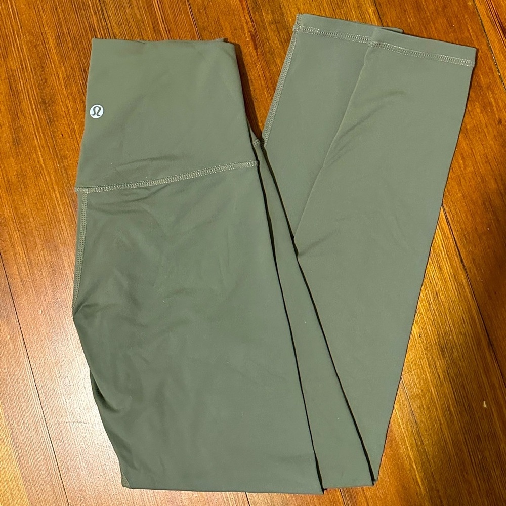 Grayish green lululemon tights